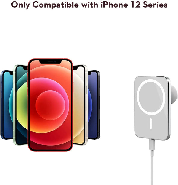 LL TRADER Magsafe Car Mount Wireless Charger Compatible with iPhone 12/12 Pro/Pro Max/Mini, Magnetic Phone Holder Stand 15W Fast Charging Car Mount