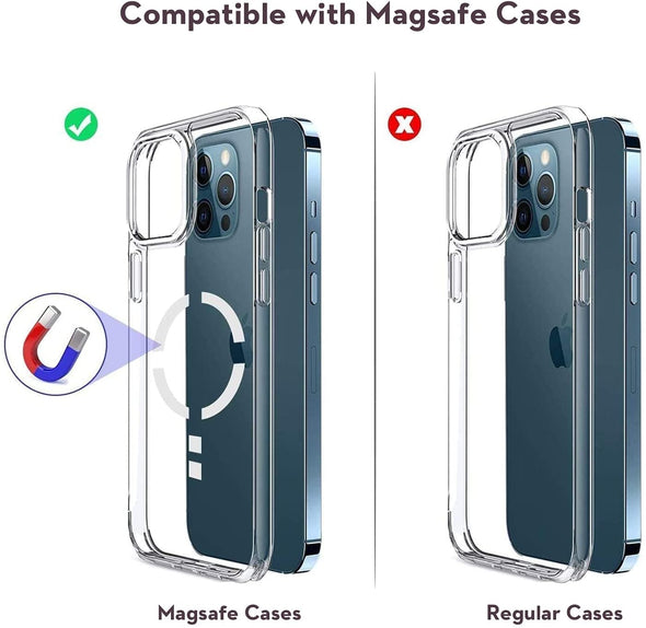 LL TRADER Magsafe Car Mount Wireless Charger Compatible with iPhone 12/12 Pro/Pro Max/Mini, Magnetic Phone Holder Stand 15W Fast Charging Car Mount