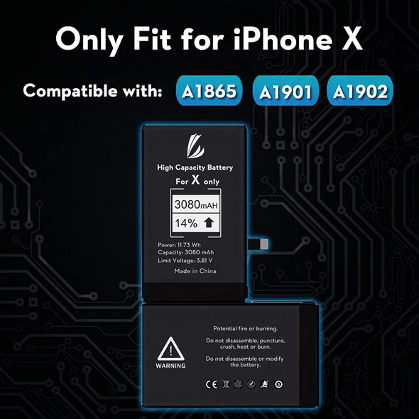 For iPhone X Battery Replacement