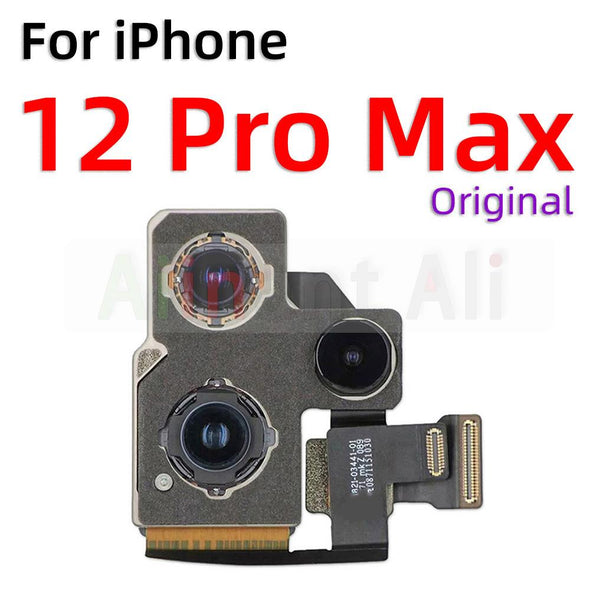 Original Back Camera Moulds For iPhone X XR Xs 11 12 13 Pro Max mini Back Main Real Camera Flex Cable Repair Parts