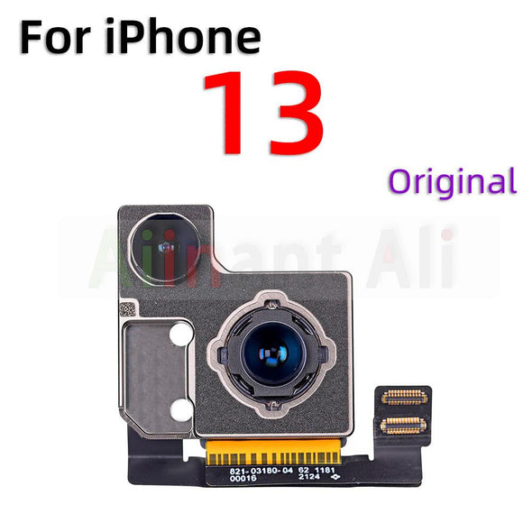 Original Back Camera Moulds For iPhone X XR Xs 11 12 13 Pro Max mini Back Main Real Camera Flex Cable Repair Parts