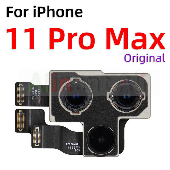 Original Back Camera Moulds For iPhone X XR Xs 11 12 13 Pro Max mini Back Main Real Camera Flex Cable Repair Parts