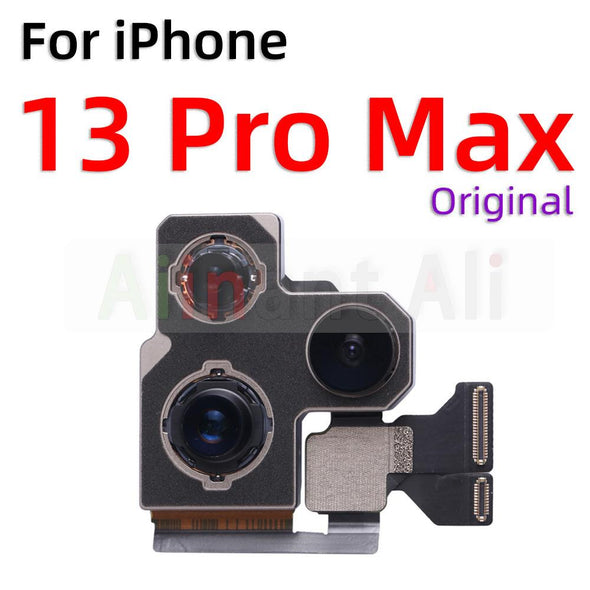 Original Back Camera Moulds For iPhone X XR Xs 11 12 13 Pro Max mini Back Main Real Camera Flex Cable Repair Parts