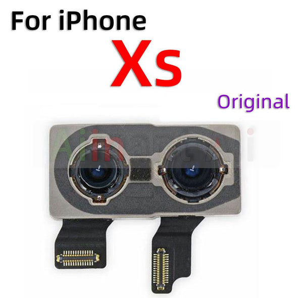 Original Back Camera Moulds For iPhone X XR Xs 11 12 13 Pro Max mini Back Main Real Camera Flex Cable Repair Parts