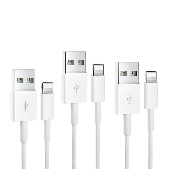 3 PCS - OEM Original Data USB-A Lightning Charger Cable for Apple