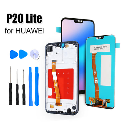 huawei p20 lite screen replacement with frame LCD display assembly touch digitizer screen