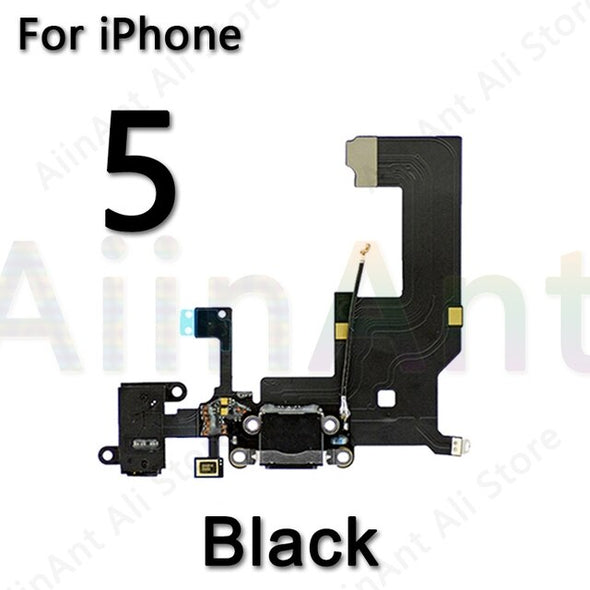 USB Port Charger Dock Connector Charging Flex Cable For iPhone 5 5S SE 6 6s Plus