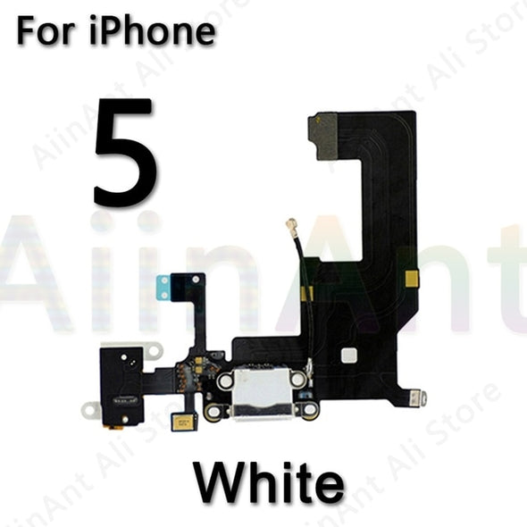 USB Port Charger Dock Connector Charging Flex Cable For iPhone 5 5S SE 6 6s Plus