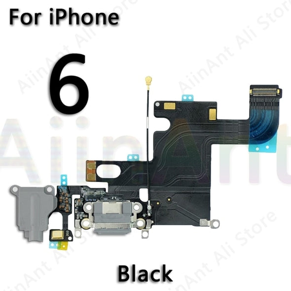 USB Port Charger Dock Connector Charging Flex Cable For iPhone 5 5S SE 6 6s Plus
