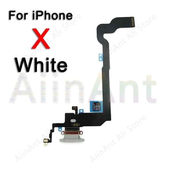 USB Port Charger Dock Connector Mic Charging Flex Cable For iPhone 7 8 Plus X XR Xs Max