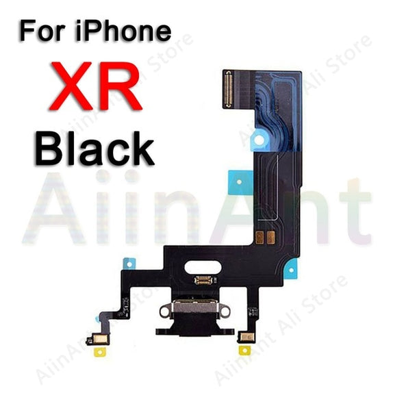 USB Port Charger Dock Connector Mic Charging Flex Cable For iPhone 7 8 Plus X XR Xs Max