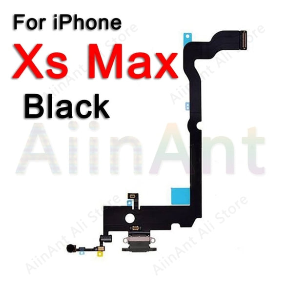 USB Port Charger Dock Connector Mic Charging Flex Cable For iPhone 7 8 Plus X XR Xs Max