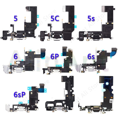 USB Port Charger Dock Connector Charging Flex Cable For iPhone 5 5S SE 6 6s Plus