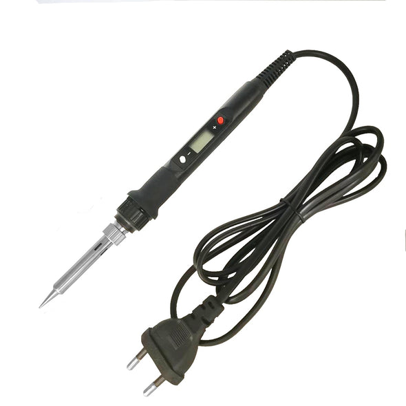 80W Digital Electric Soldering Iron Set Kit Welding Iron Staion 220V with Soldering Paste Flux Tips Stand Tool Bag