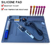 S-160 Silicone Pad Desk Platform 45x30cm for Soldering Station Iron Phone PC Repair Mat Magnetic Heat Insulation No Lead