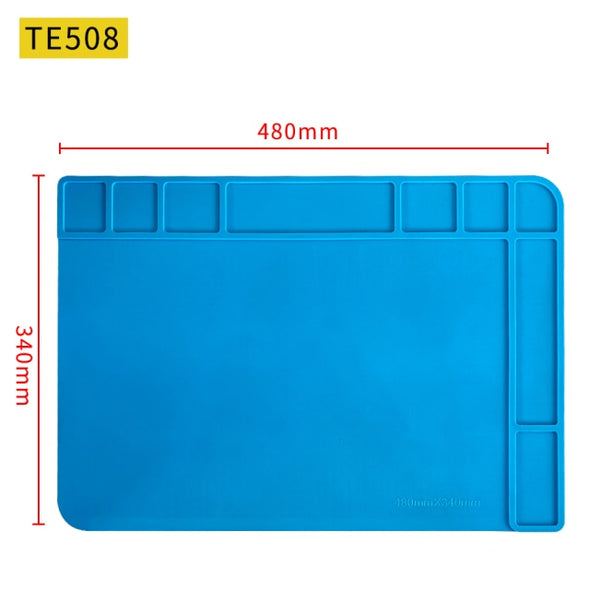 S-160 Silicone Pad Desk Platform 45x30cm for Soldering Station Iron Phone PC Repair Mat Magnetic Heat Insulation No Lead