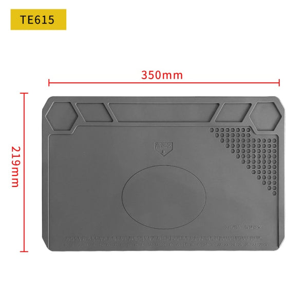 S-160 Silicone Pad Desk Platform 45x30cm for Soldering Station Iron Phone PC Repair Mat Magnetic Heat Insulation No Lead