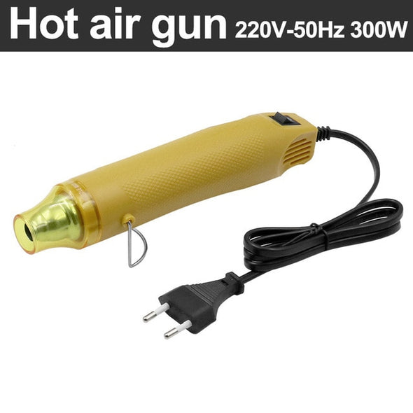 Hot Air Gun EU Plug with Supporting Seat Shrink Plastic