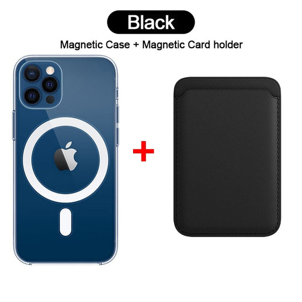 For iPhone Magsafe Magnetic Wireless Charging Case + iPhone Magsafe Magnetic Card Holder