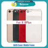 Back Housing for iPhone 8 / 8 Plus Back Cover Battery Door Rear Cover Chassis Middle Frame with Glass Replacement Parts
