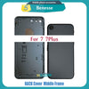 Back Housing for iPhone 7 / 7 Plus Back Cover Battery Door Rear Cover Chassis Middle Frame with Glass Replacement Parts