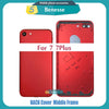 Back Housing for iPhone 7 / 7 Plus Back Cover Battery Door Rear Cover Chassis Middle Frame with Glass Replacement Parts