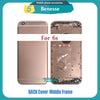 Back Housing for iPhone 6s / 6s Plus Battery Cover Middle Frame Chassis with Side Buttons Sim Tray Repair Parts