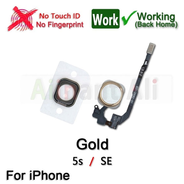 Return Back Full Function Home Button Flex No Touch ID For iPhone