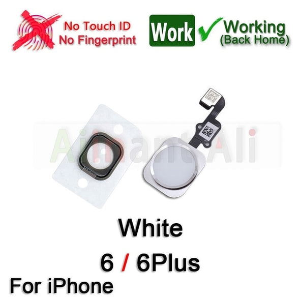 Return Back Full Function Home Button Flex No Touch ID For iPhone