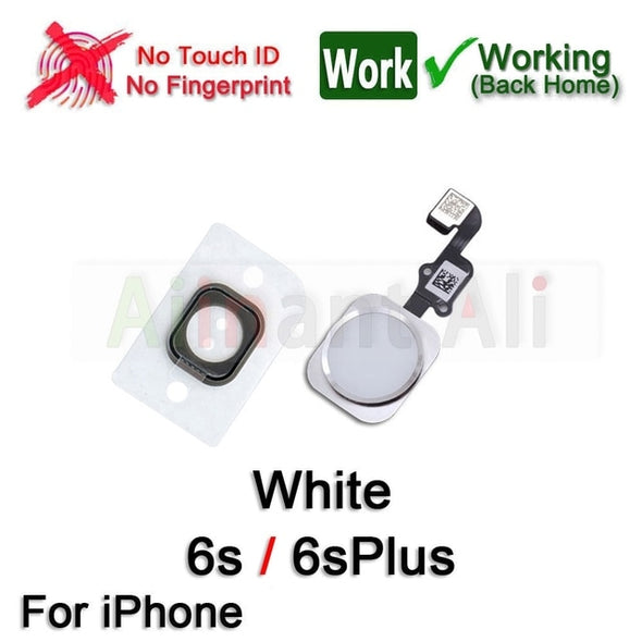 Return Back Full Function Home Button Flex No Touch ID For iPhone