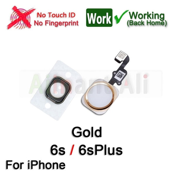 Return Back Full Function Home Button Flex No Touch ID For iPhone