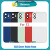 Back Housing for iPhone 12 / 12 Mini / 12 Pro / 12 Pro Max Back Cover Battery Door Rear Cover Chassis Middle Frame with Glass Replacement