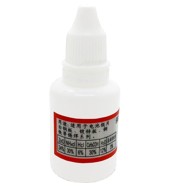 20ml Soldering Agent No-clean Watteries Flux Stainless Steel White Steel Plate Iron Battery Welding Liquid Flux Durable Solders