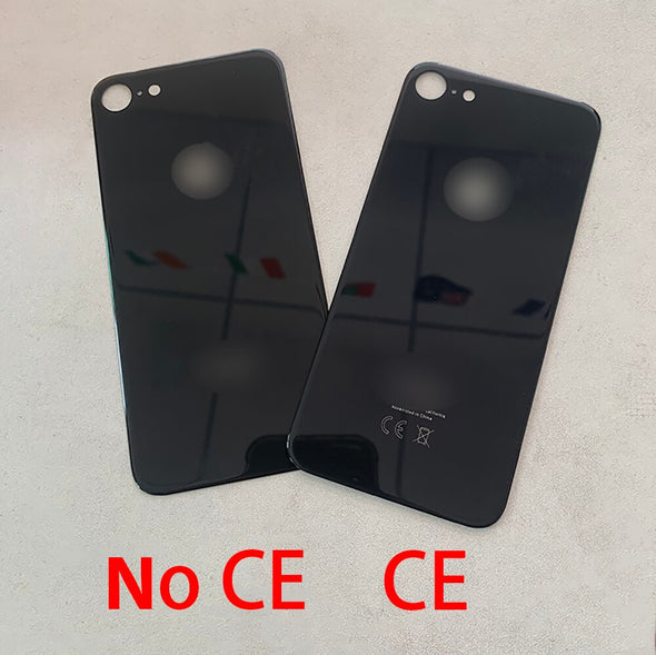 Big Hole Back Glass Replacement for iPhone 8 with Double Side Adhesive 3M Tape
