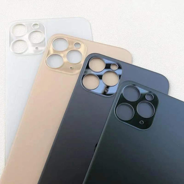 Big Hole Back Glass Replacement for iPhone 11 Pro with Double Side Adhesive 3M Tape