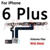 On/off Volume Buttons Mute Key Flex Cale For iPhone 6 6s 7 8 Plus 5 5s SE SE2