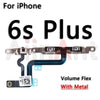 On/off Volume Buttons Mute Key Flex Cale For iPhone 6 6s 7 8 Plus 5 5s SE SE2