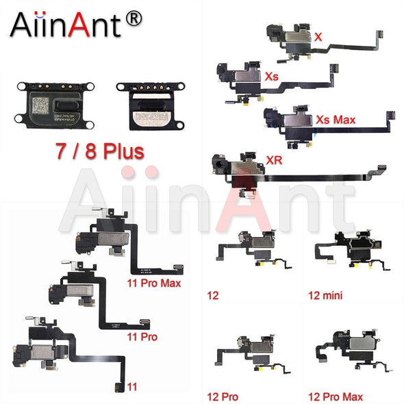 Proximity Sensor Small Earphone Ear Speaker Flex Cable Earpiece For iPhone X XR Xs 11 12 Pro Max 7 8 Plus mini SE2