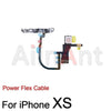 On/off Volume Buttons Mute Key Flash Light Wireless Charging Power Flex Cable For iPhone X XR Xs Max