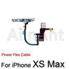 On/off Volume Buttons Mute Key Flash Light Wireless Charging Power Flex Cable For iPhone X XR Xs Max
