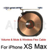 On/off Volume Buttons Mute Key Flash Light Wireless Charging Power Flex Cable For iPhone X XR Xs Max