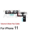 On/off Volume Buttons Mute Key Wireless Charging Flash Light Power Flex Cable For iPhone 11 11Pro 11Pro Max