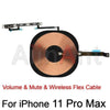 On/off Volume Buttons Mute Key Wireless Charging Flash Light Power Flex Cable For iPhone 11 11Pro 11Pro Max