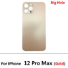Big Hole Back Glass Replacement for iPhone 12 Mini / 12 Pro Max with Double Side Adhesive 3M Tape