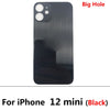 Big Hole Back Glass Replacement for iPhone 12 Mini / 12 Pro Max with Double Side Adhesive 3M Tape