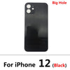 Big Hole Back Glass Replacement for iPhone 12 / 12 Pro with Double Side Adhesive 3M Tape