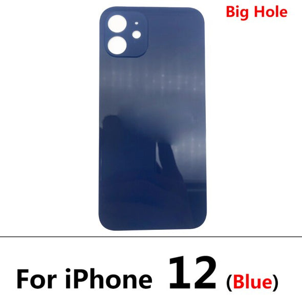 Big Hole Back Glass Replacement for iPhone 12 / 12 Pro with Double Side Adhesive 3M Tape