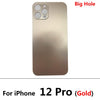 Big Hole Back Glass Replacement for iPhone 12 / 12 Pro with Double Side Adhesive 3M Tape