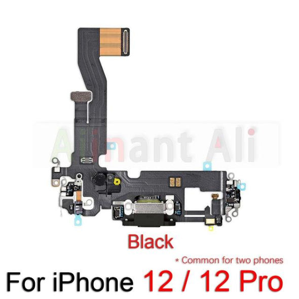 Bottom Mic USB Port Charger Dock Connector Charging Flex Cable For iPhone 12 Pro 12Pro Max Mini