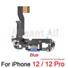 Bottom Mic USB Port Charger Dock Connector Charging Flex Cable For iPhone 12 Pro 12Pro Max Mini